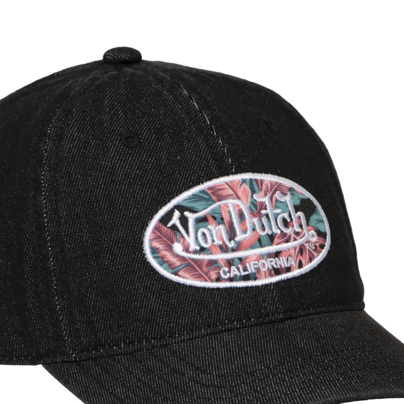 Casquette Vondutch Noire Dad cap Strapback / Boucle en Denim DENIM