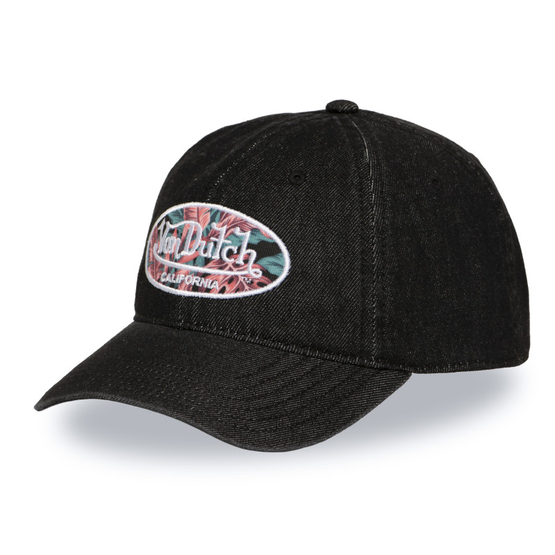 Casquette Vondutch Noire Dad cap Strapback / Boucle en Denim DENIM