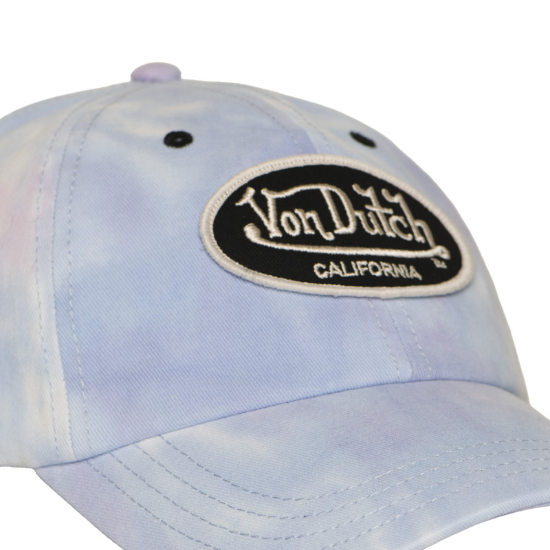 Casquette Vondutch Violette Dad cap Strapback / Boucle effet TIE & DYE