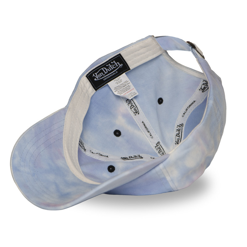Casquette Vondutch Violette Dad cap Strapback / Boucle effet TIE & DYE