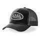 Casquette Vondutch Noire Trucker Snapback en PU effet Brillant SHINY