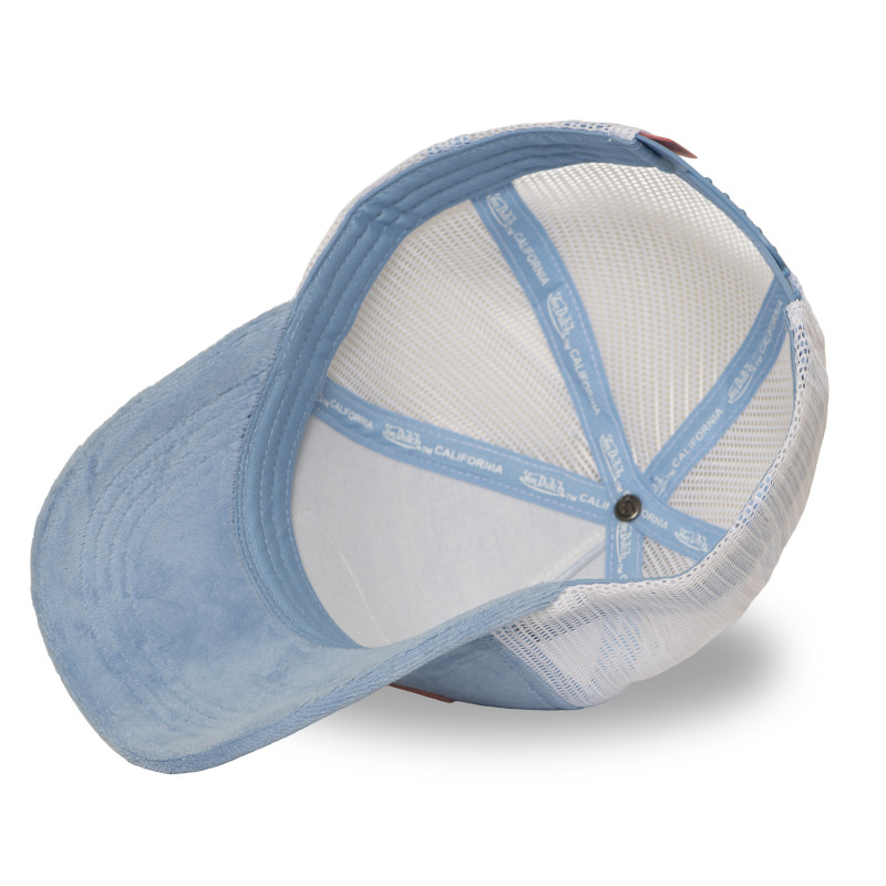 Casquette Bleue Trucker Snapback en Velours KYLIE | Vondutch