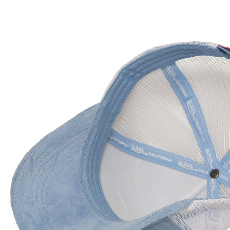 Casquette Bleue Trucker Snapback en Velours KYLIE | Vondutch