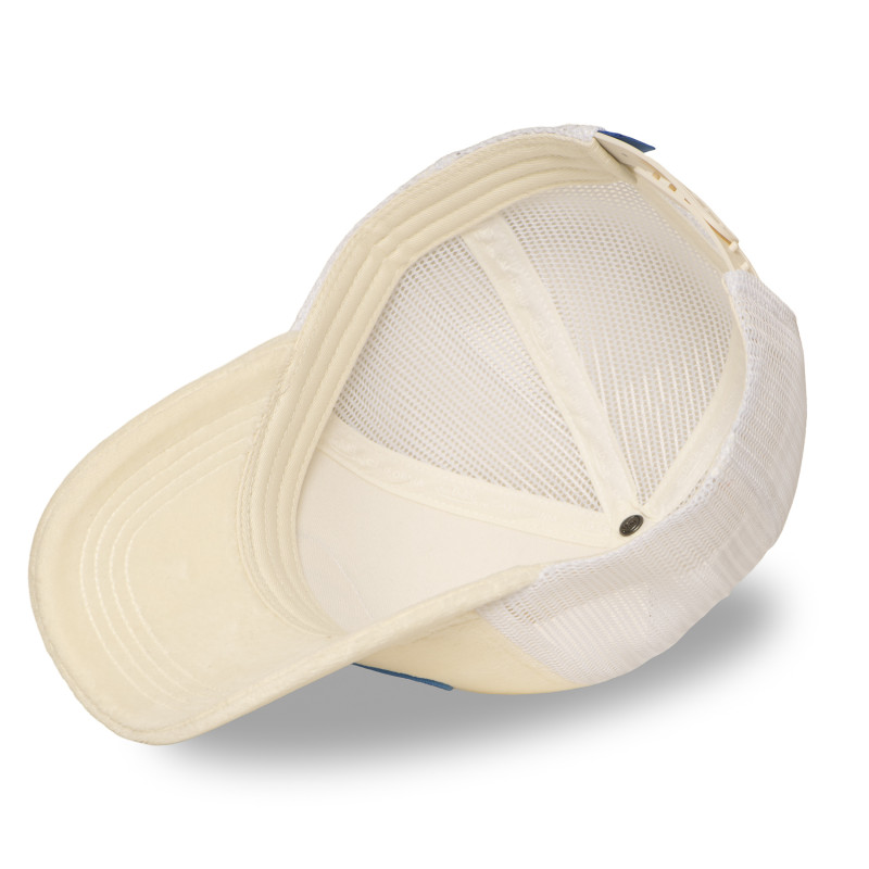 Casquette Beige Trucker Snapback en Velours KYLIE | Vondutch