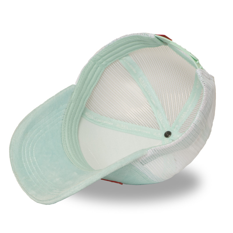 Casquette Verte Trucker Snapback en Velours KYLIE | Vondutch