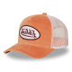 Casquette Orange Trucker Snapback en Velours KYLIE | Vondutch