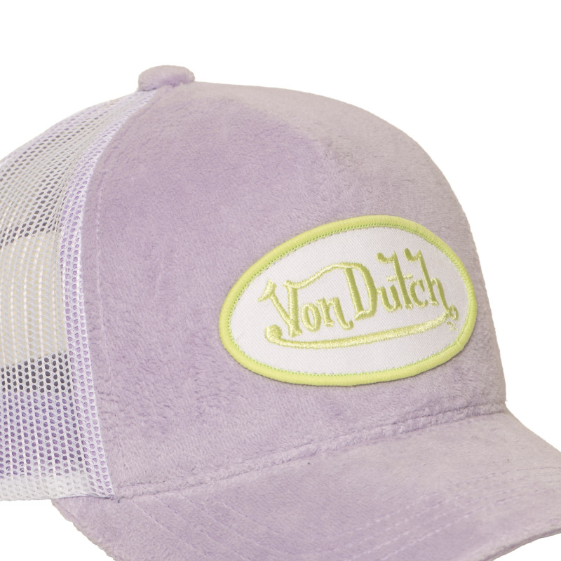 Casquette Violette Trucker Snapback en Velours KYLIE | Vondutch