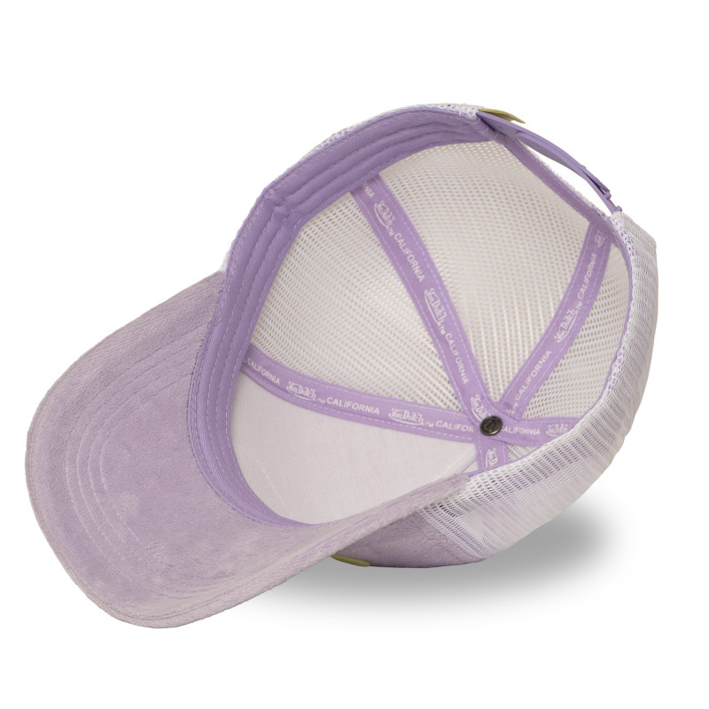 Casquette Violette Trucker Snapback en Velours KYLIE | Vondutch