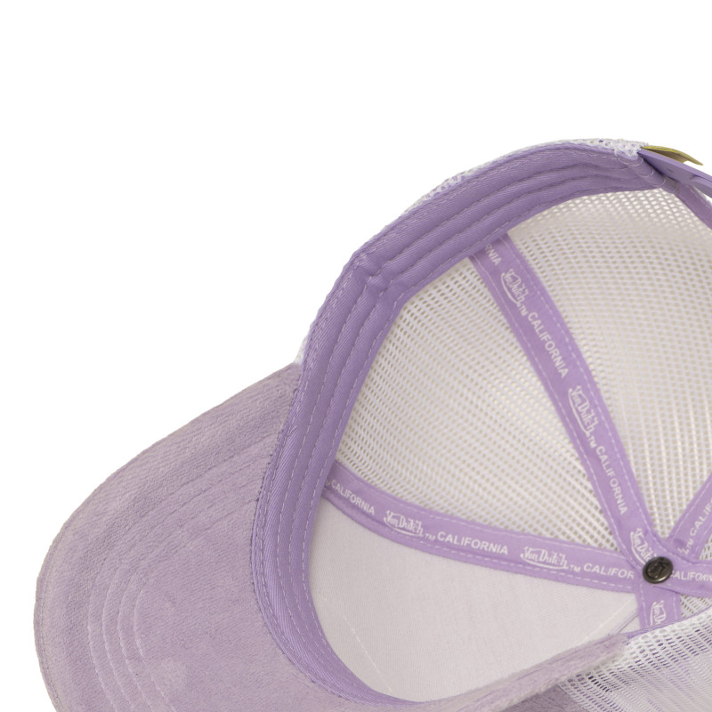 Casquette Violette Trucker Snapback en Velours KYLIE | Vondutch
