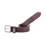 Ceinture en cuir de vachette Marron clair | Von Dutch