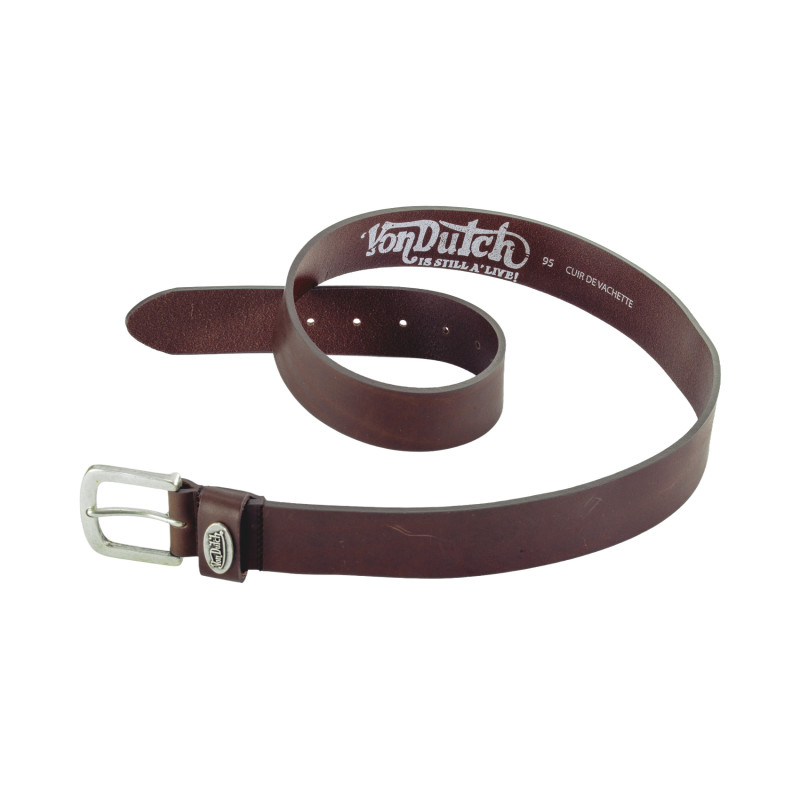 Ceinture en cuir de vachette avec boucle 4cm