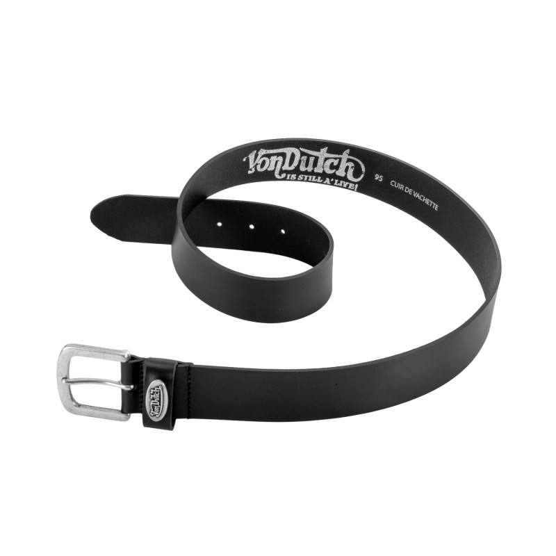 Ceinture en cuir de vachette avec boucle 4cm
