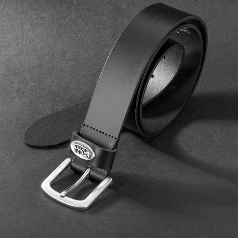 Ceinture en cuir de vachette avec boucle 4cm