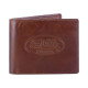 Portefeuille en cuir véritable Bute 2 volets  9x11 cm