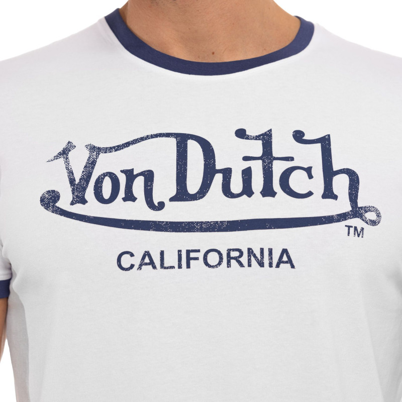 Tee Shirt Blanc coupe Régular Col rond BLAST | Homme - Vondutch