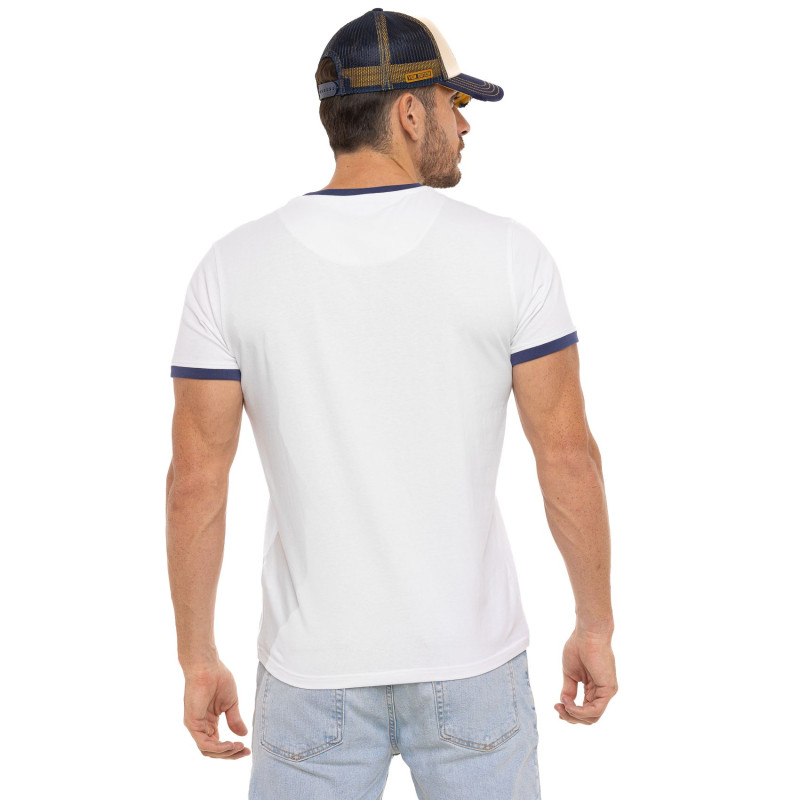 Tee Shirt Blanc coupe Régular Col rond BLAST | Homme - Vondutch