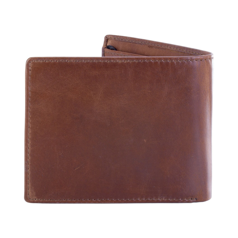 Portefeuille en cuir véritable Blae 2 volets 9x11 cm