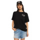T-shirt femme loose col rond print devant et dos Pin Up