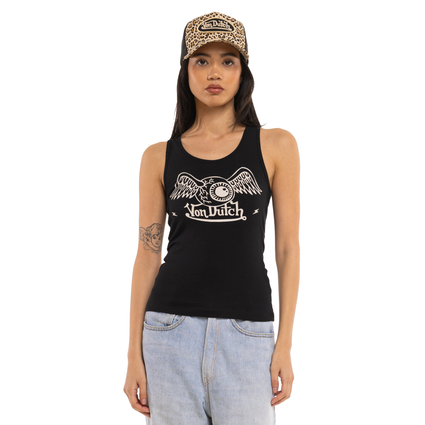 Débardeur Noir coupe Slim CHARLY | Femme - Vondutch