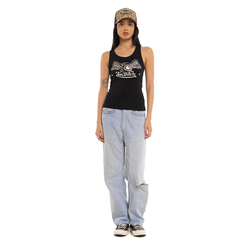 Débardeur femme col rond print devant Charly