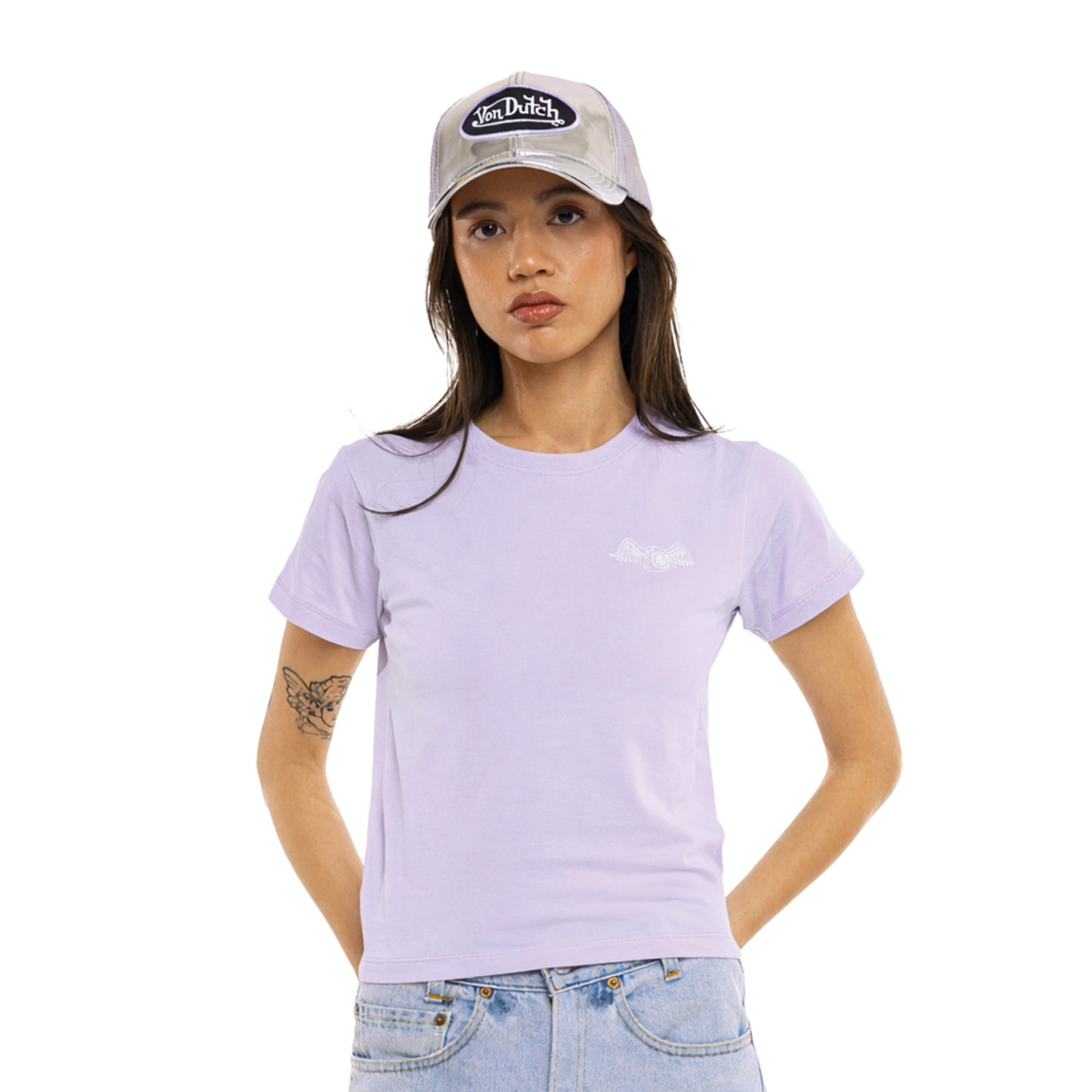 T-shirt femme col rond print devant et dos April