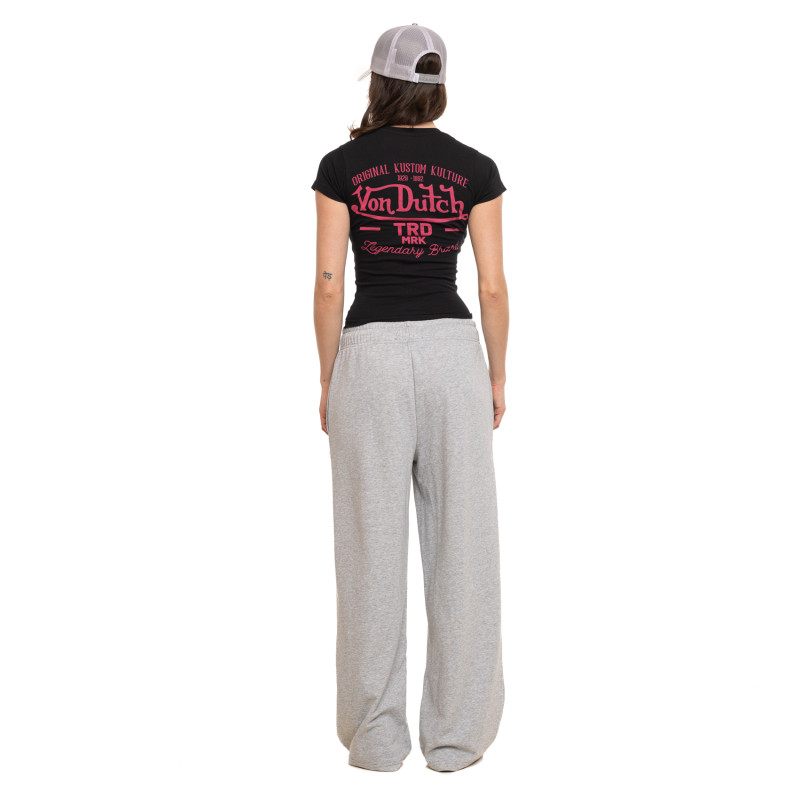 Tee Shirt Noir coupe Slim Col rond MRK | Femme - Vondutch | Von Dutch