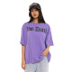 Tee Shirt Violet coupe Oversize Col rond VANESS | Femme - Vondutch | Von Dutch