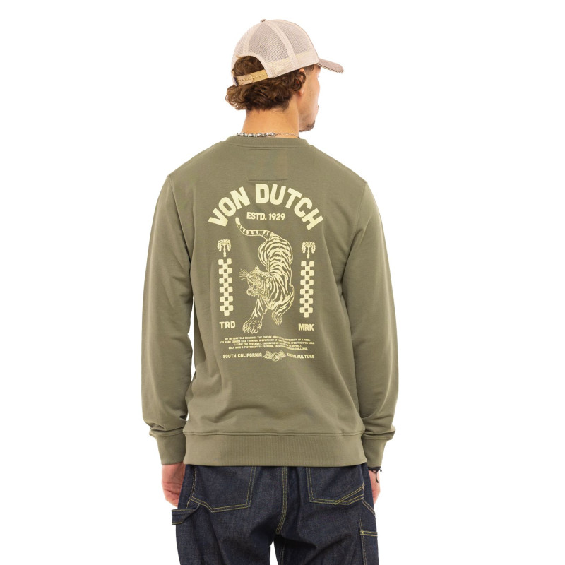 Sweat homme col rond en french terry Curve