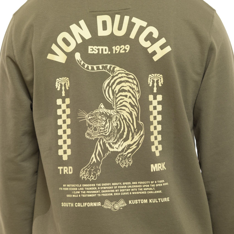 Sweat homme col rond en french terry Curve