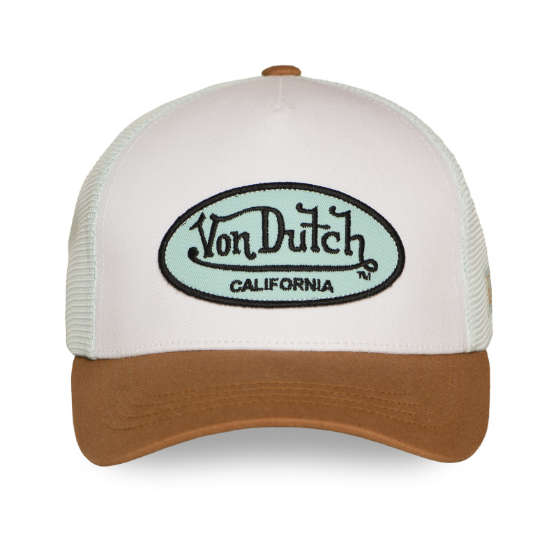 Casquette Vondutch Blanche Trucker Strapback / Boucle LOFB