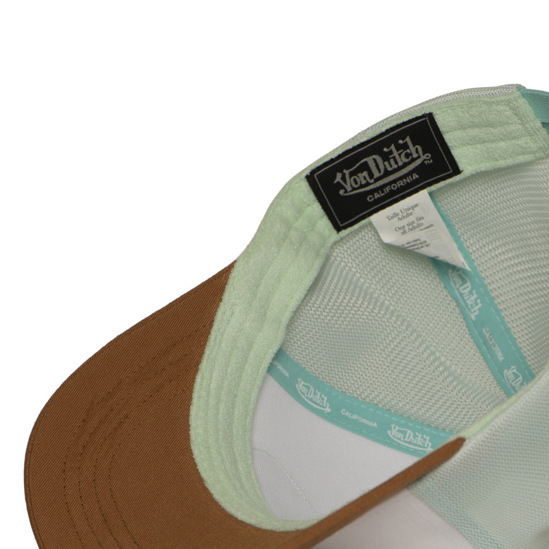 Casquette Vondutch Blanche Trucker Strapback / Boucle LOFB