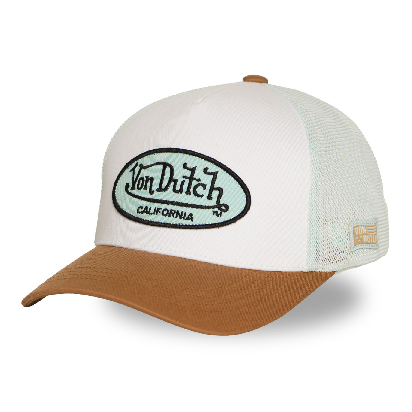 Casquette Vondutch Blanche Trucker Strapback / Boucle LOFB