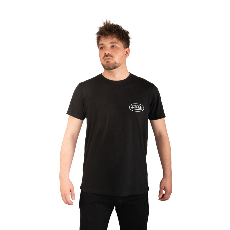 Tee Shirt Noir coupe Régular Col rond LOG Homme | Vondutch