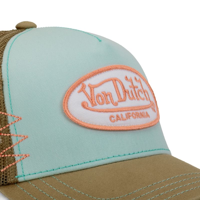 Casquette Vondutch Marron Trucker Snapback effet Usé USED | Vondutch