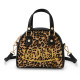 Sac bowling avec bandoulière effet fourrure avec broderie Leopard | Von Dutch