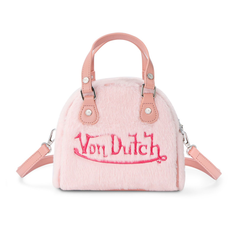 Sac bowling avec bandoulière effet fourrure avec broderie | Von Dutch