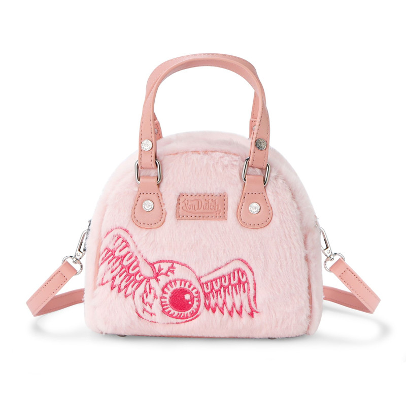 Sac bowling avec bandoulière effet fourrure avec broderie | Von Dutch