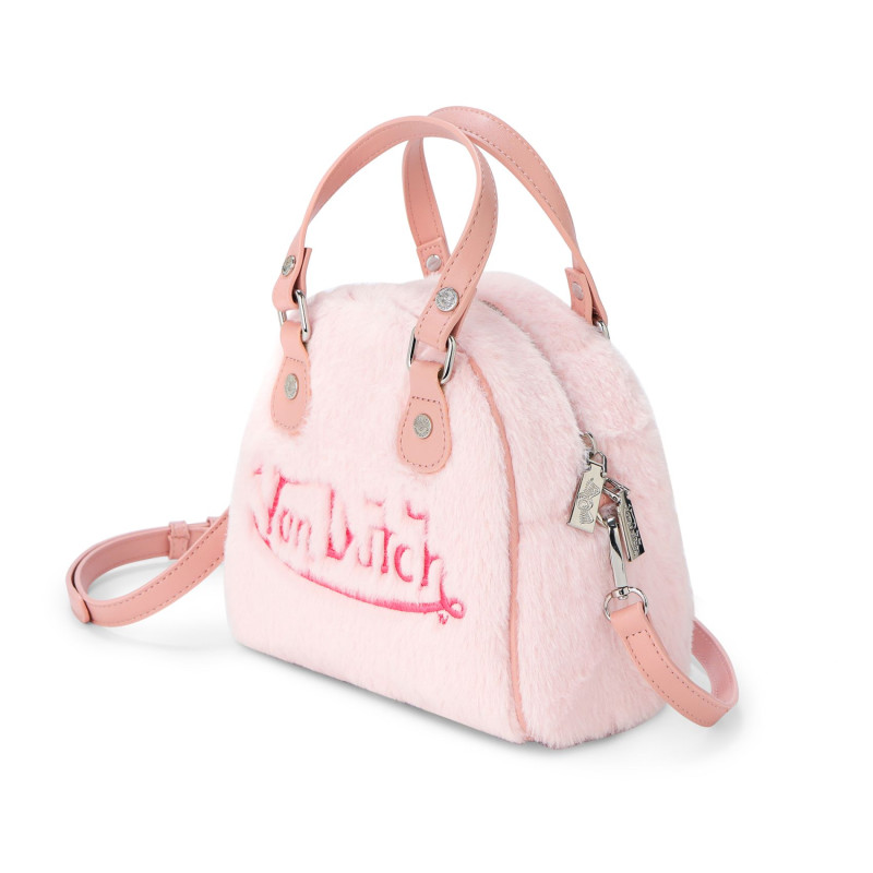 Sac bowling avec bandoulière effet fourrure avec broderie | Von Dutch