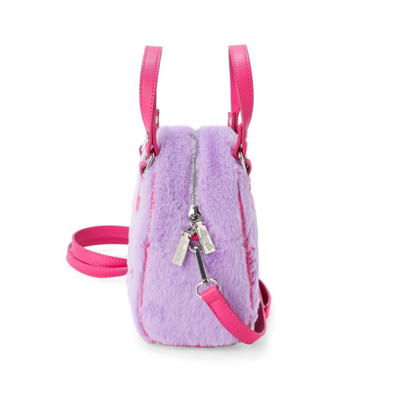 Sac bowling avec bandoulière effet fourrure avec broderie | Von Dutch