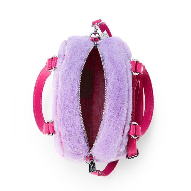 Sac bowling avec bandoulière effet fourrure avec broderie | Von Dutch
