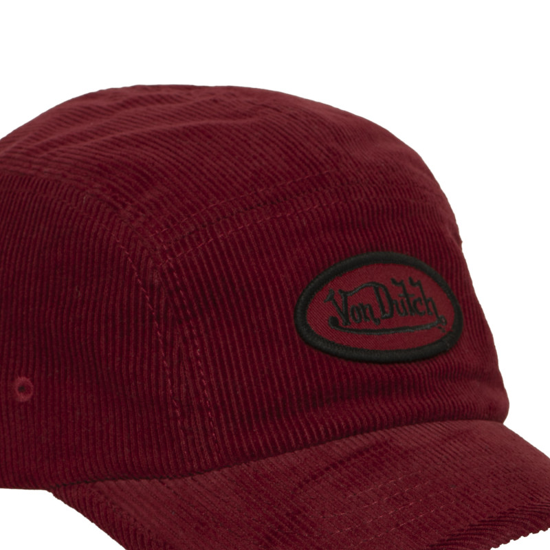 Casquette homme 5 panneaux en velours côtelé | Von Dutch