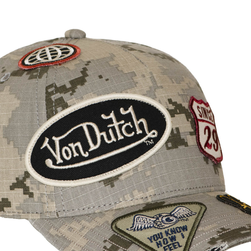 Casquette baseball effet usé avec patch Kamo Sand | Von Dutch