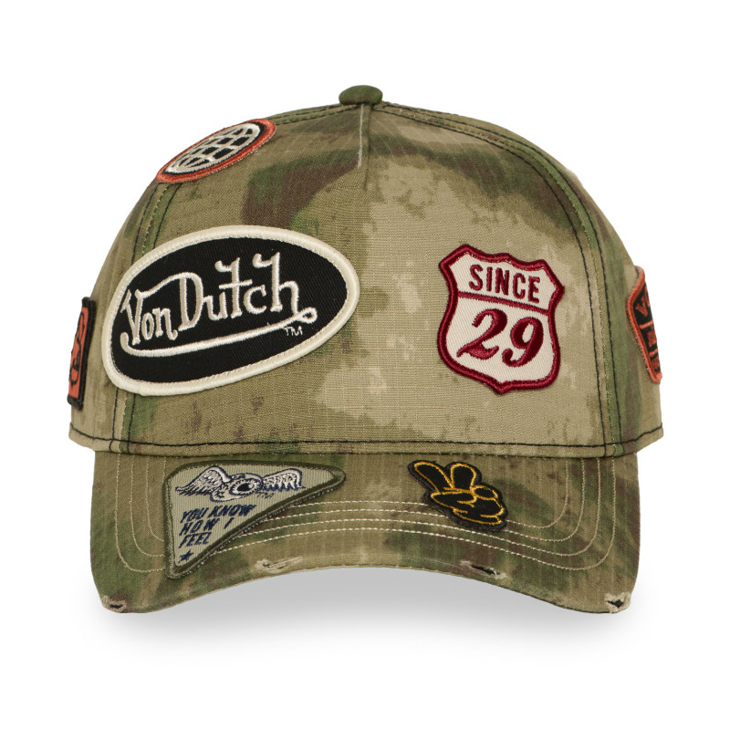 Casquette baseball effet usé avec patch Kamo Forest | Von Dutch