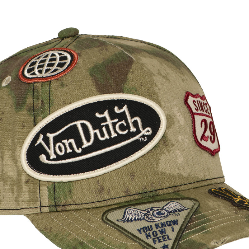 Casquette baseball effet usé avec patch Kamo Forest | Von Dutch