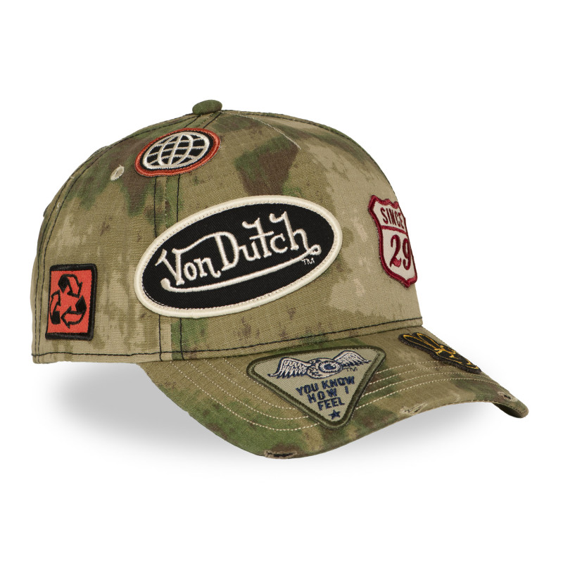 Casquette baseball effet usé avec patch Kamo Forest | Von Dutch