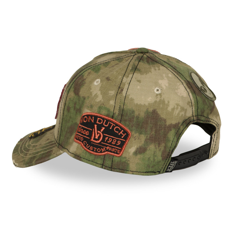Casquette baseball effet usé avec patch Kamo Forest | Von Dutch