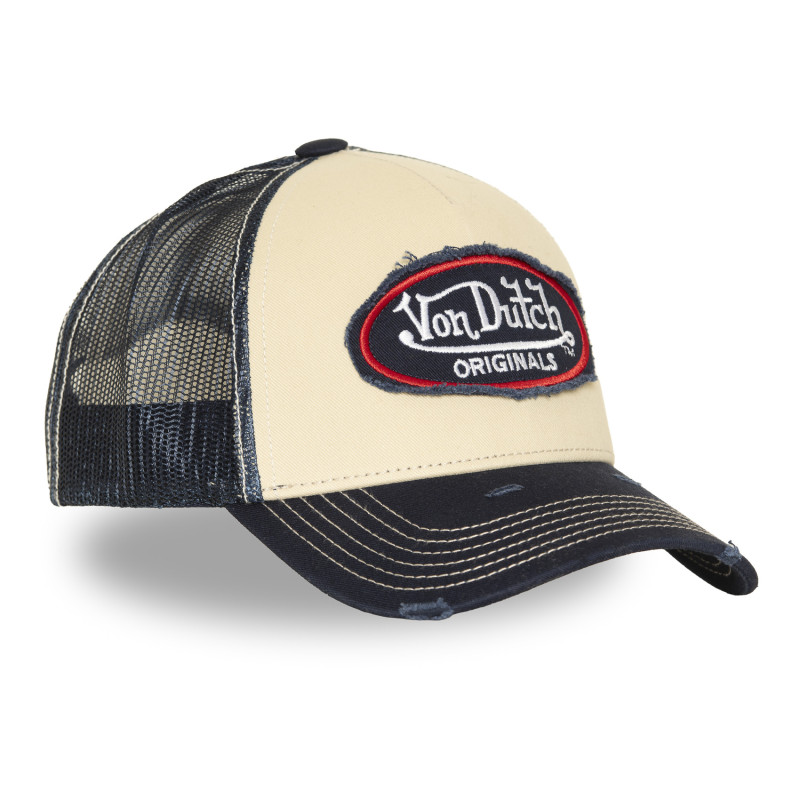 Casquette baseball homme effet usé avec filet | Von Dutch