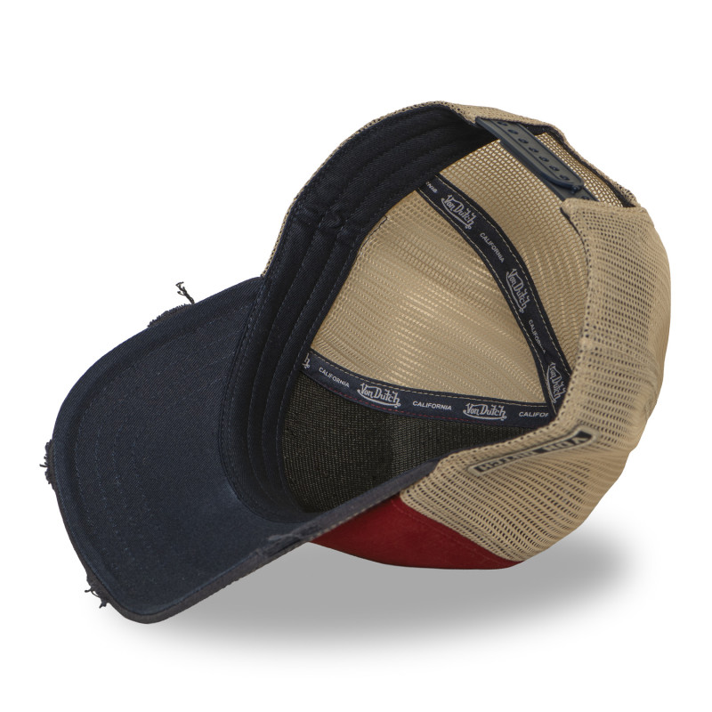 Casquette trucker filet effet usé avec print Crew Electrics | Von Dutch