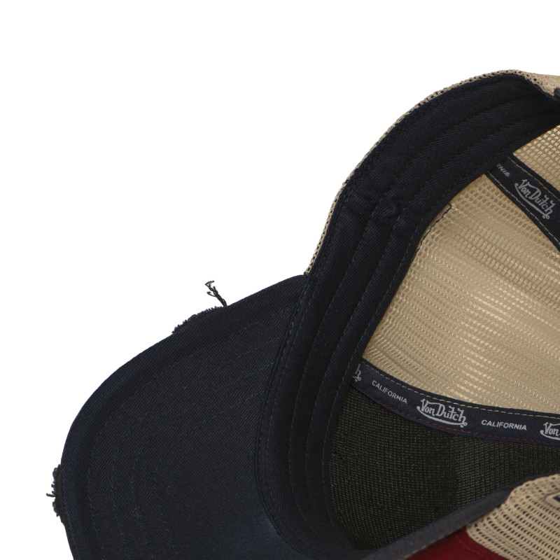 Casquette trucker filet effet usé avec print Crew Electrics | Von Dutch