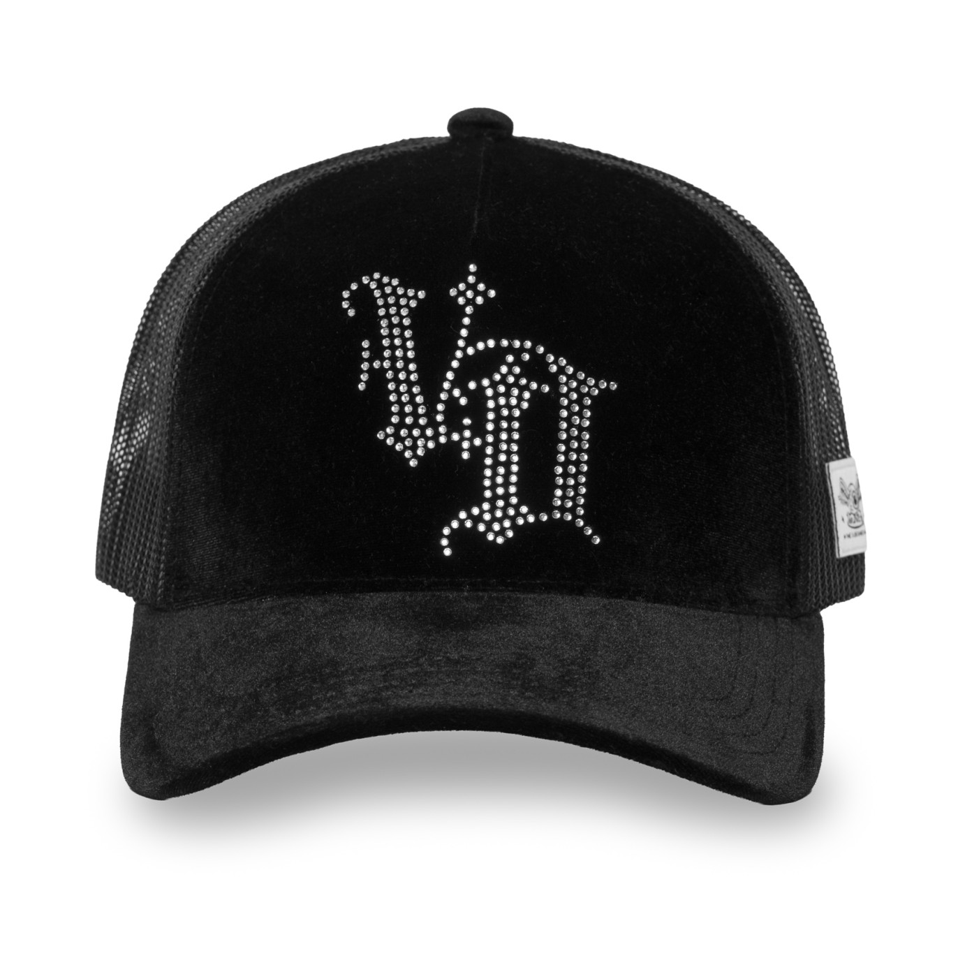 Casquette baseball Velvet avec logo en Strass Royal B